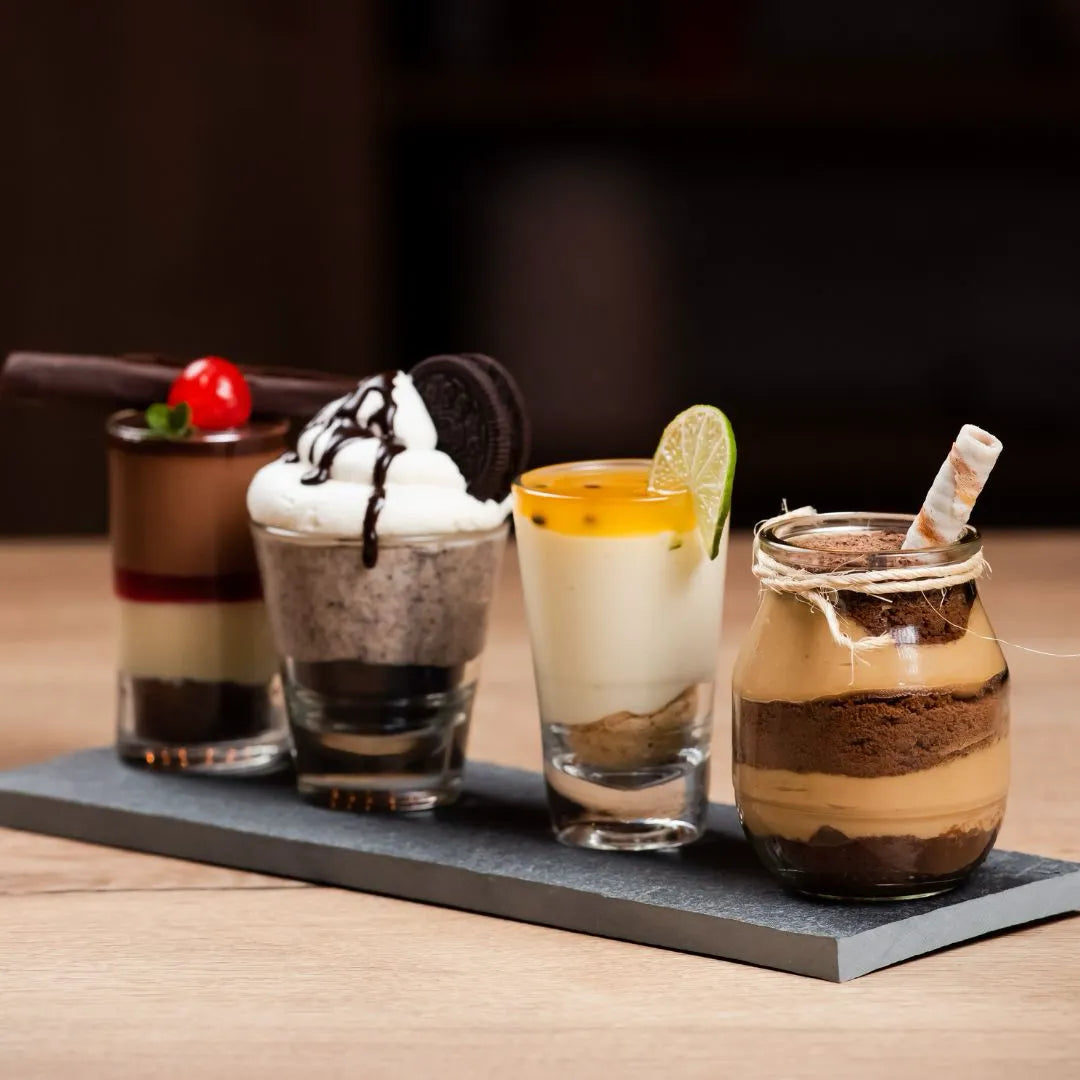 Postres para Mesa Dulce: Muffins, Cupcakes, Macarons, Postres en Shots y Monoporciones