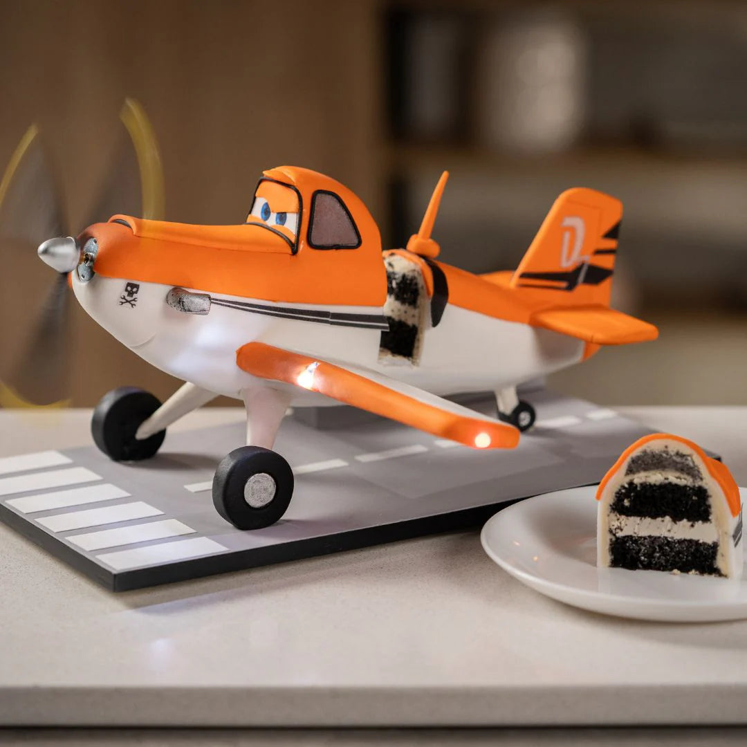 Pasteles con Movimiento: Avión con luces Dusty Fumigavión