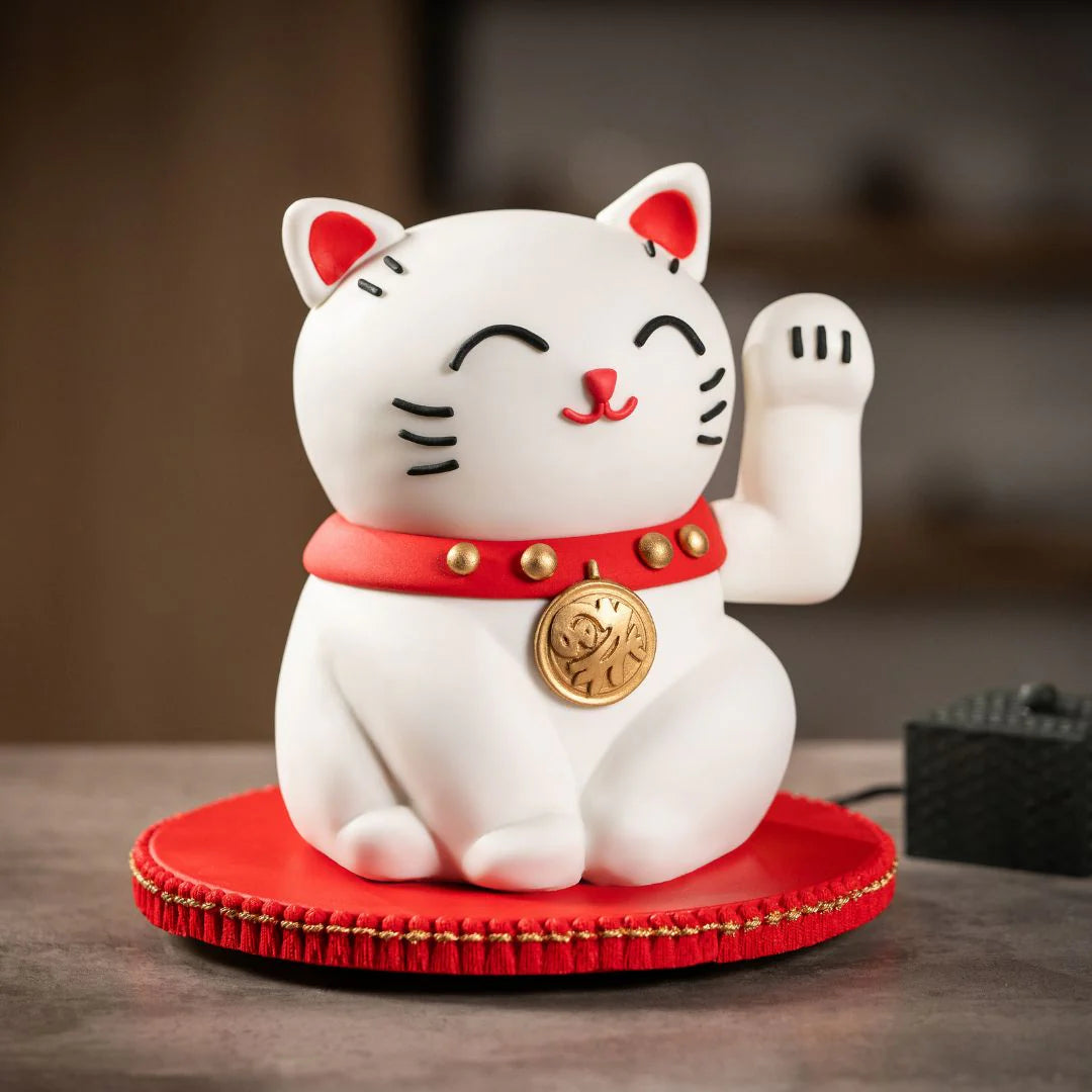 Pasteles con Movimiento: Gato de la Fortuna Maneki-neko